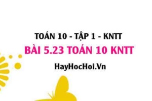 Bài 5.23 SGK Toán 10 Kết nối tri thức tập 1